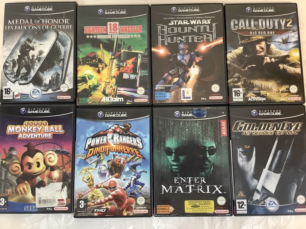 Lot de 18 jeux GAMECUBE - Coins