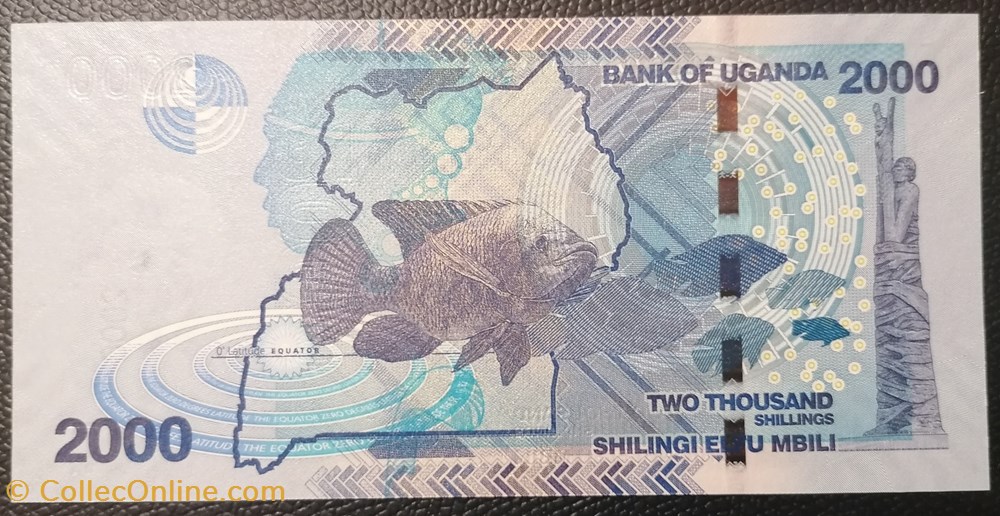 Ouganda P-050a 2000 shillings 2010 billet afrique ougandum ouganda p 050a 2000 shillings 2010