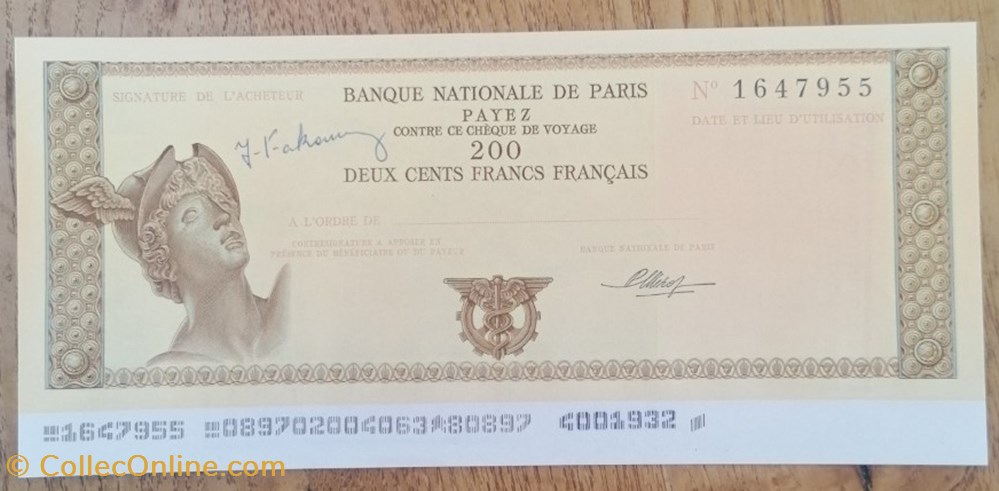 Afrique occidentale chèque 1975 billet ouest afrique occidentale cheque 1975