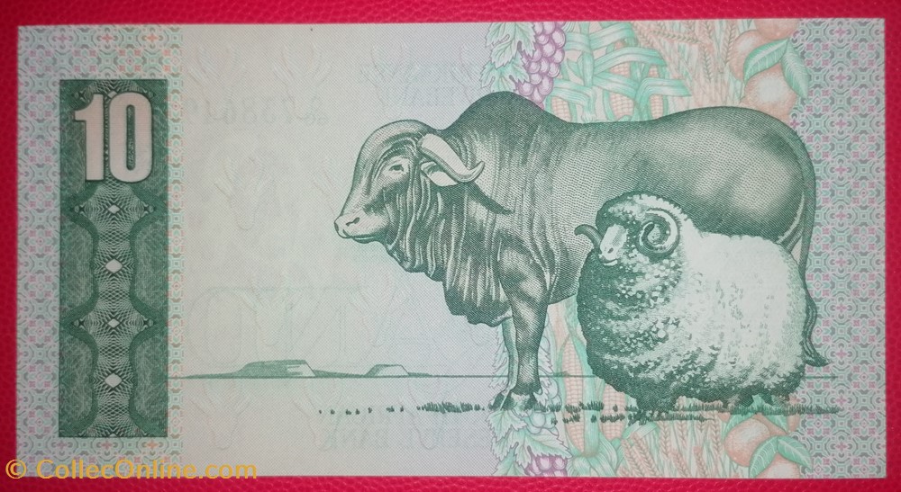 billets afrique du sud p 0120a 10 rand 1978