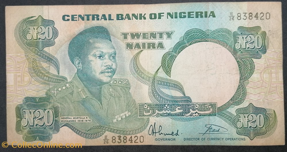 billets afrique nigeria p 026b 20 naira 1984