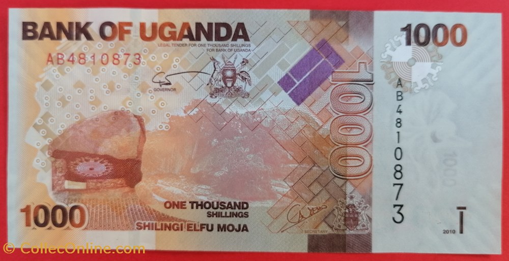 Ouganda P-049a 1000 shillings 2010 billets afrique ouganda p 049a 1000 shillings 2010