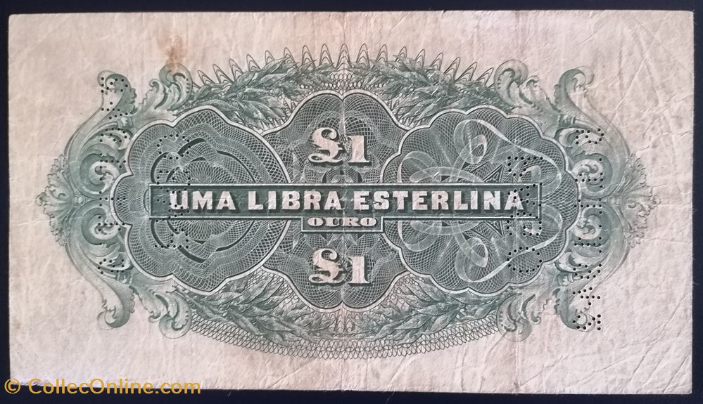 Mozambique P.R24 1 libra Beira 1930 billet afrique mozambique p r24 1 libra beira 1930