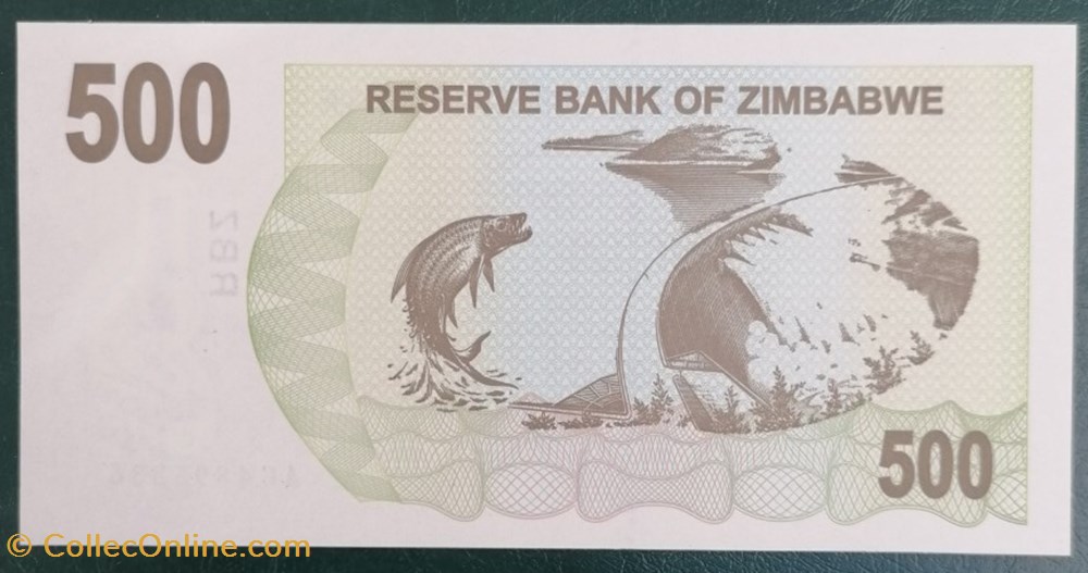 billet afrique zimbabwe p 043 500 dollars 2007