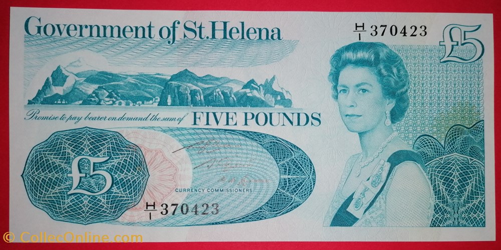 Sainte Helene P-07b 5 pounds 1981 billets afrique sainte helene p 07b 5 pounds 1981