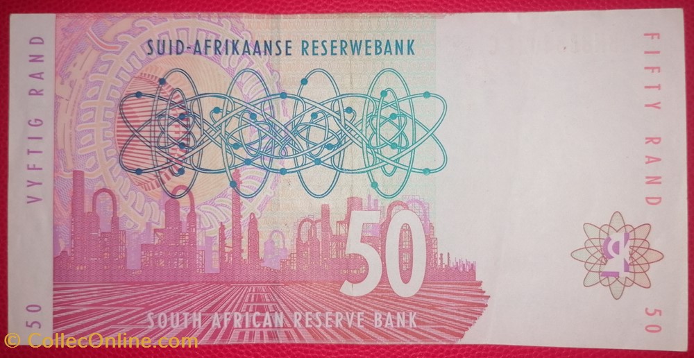 Afrique du sud P-0125b 50 RAND ND 1992 billets afrique du sud p 0125b 50 rand nd 1992