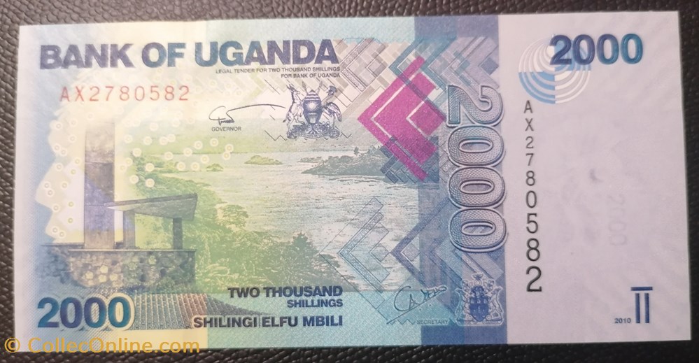 Ouganda P-050a 2000 shillings 2010 billet afrique ougandum ouganda p 050a 2000 shillings 2010
