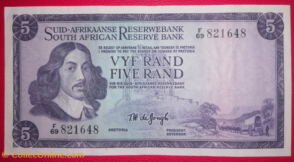 Afrique du sud P-0111b 5 RAND ND 1967 billets afrique du sud p 0111b 5 rand nd 1967