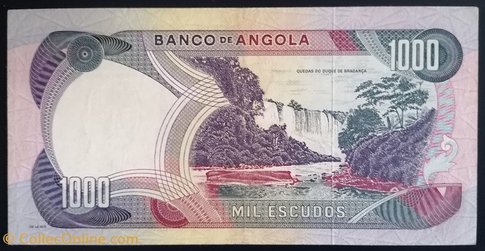 billet afrique angola p 103 1000 escudos 1972