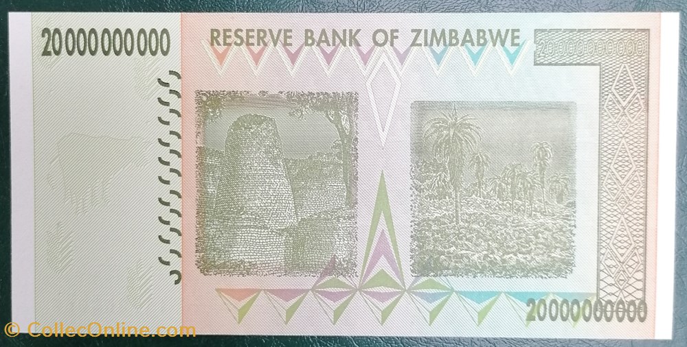billet afrique zimbabwe p 086 20 billion dollars 2008