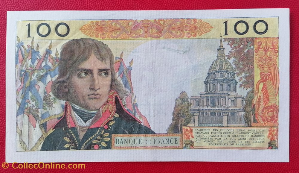 France P-144a.3 100NF francs Bonaparte 1959 billets europe france p 144a 3 100nf francs bonaparte 1959