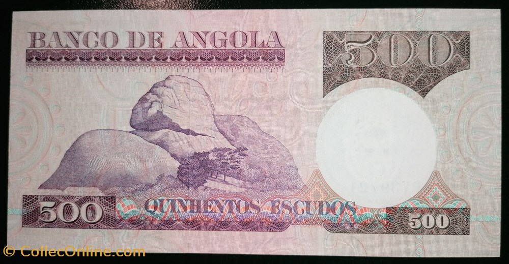 billet afrique angola p 107 500 escudos 1973