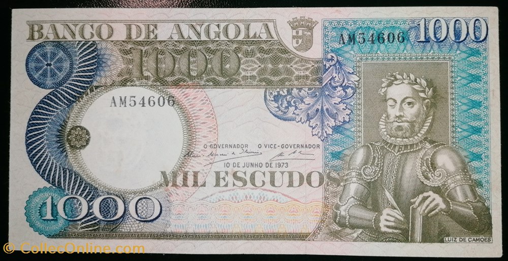 billet afrique angola p 108 1000 escudos 1973