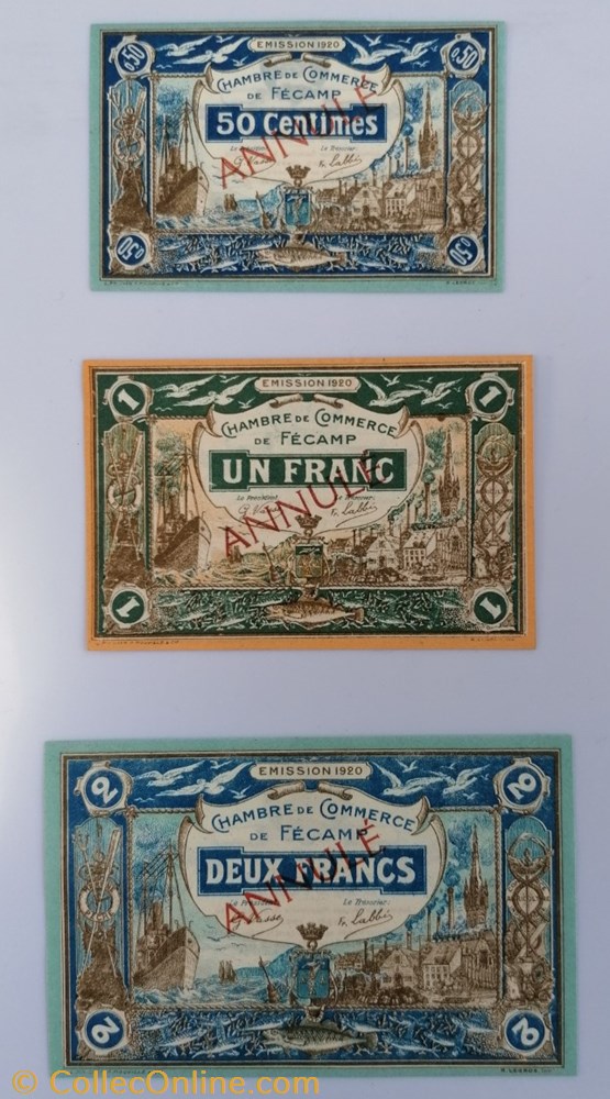 billet europe france fecamp serie cdc annule emission 1920