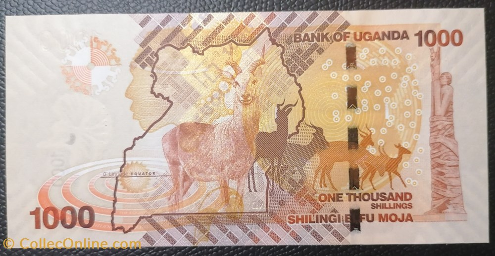 Ouganda P-049a 1000 shillings 2010 billets afrique ouganda p 049a 1000 shillings 2010