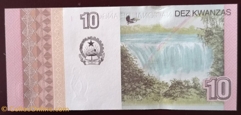 billet afrique angola p 152 10 kwanzas 2012