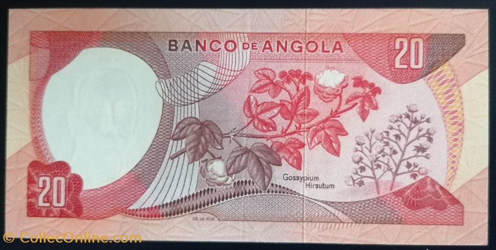billet afrique angola p 099 20 escudos 1972