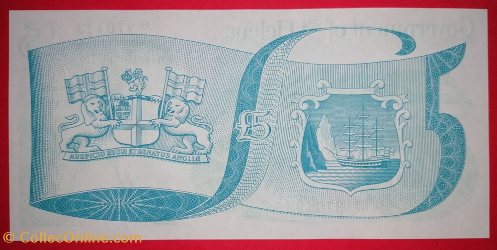 Sainte Helene P-07b 5 pounds 1981 billets afrique sainte helene p 07b 5 pounds 1981