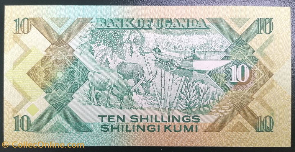 billets afrique ouganda p 028 10 shillings 1987