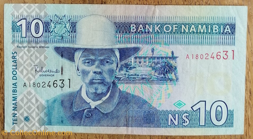 Namibie P-04b 10 dollars 2001 billet afrique namibie p 04b 10 dollars 2001