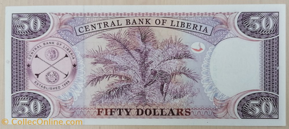 billets afrique liberia p 029b 1 50 dollars 2004