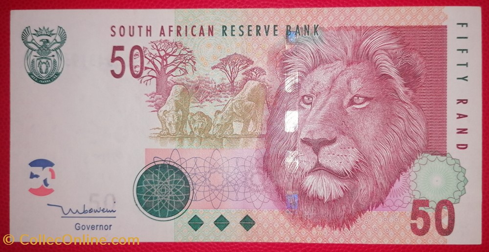 billets afrique du sud p 0130a 50 rand nd 2005