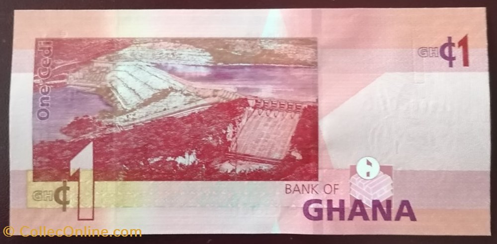 billets afrique ghana p 045a 1 cedi 2019