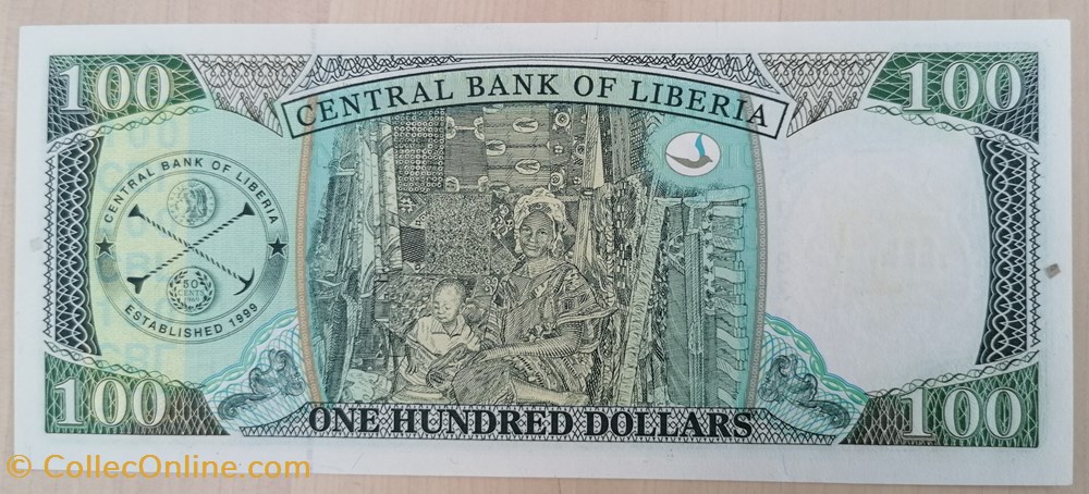 billets afrique liberia p 030b 100 dollars 2004