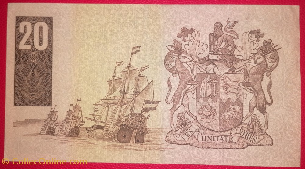Afrique du sud P-0121a 20 RAND 1978 billets afrique du sud p 0121a 20 rand 1978