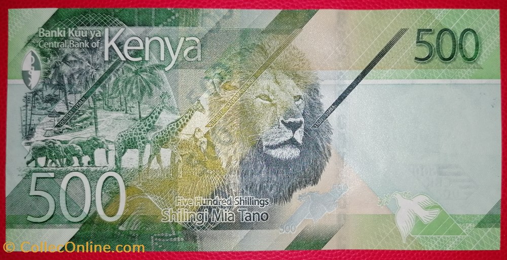 Kenya P-055 500 Shillings 2019 billets afrique kenya p 055 500 shillings 2019