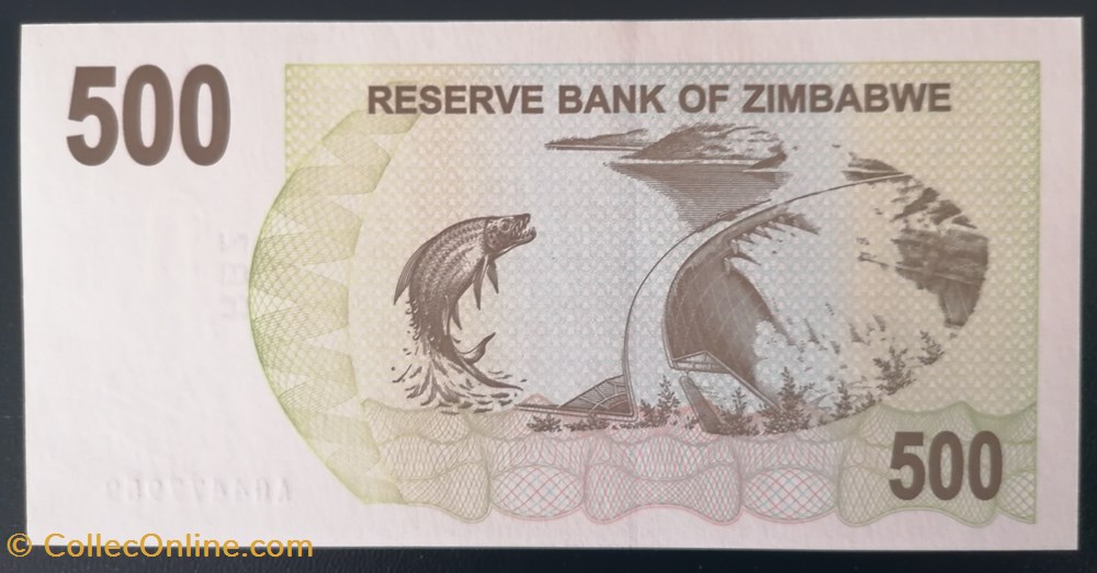 billet afrique zimbabwe p 043 500 dollars 2007