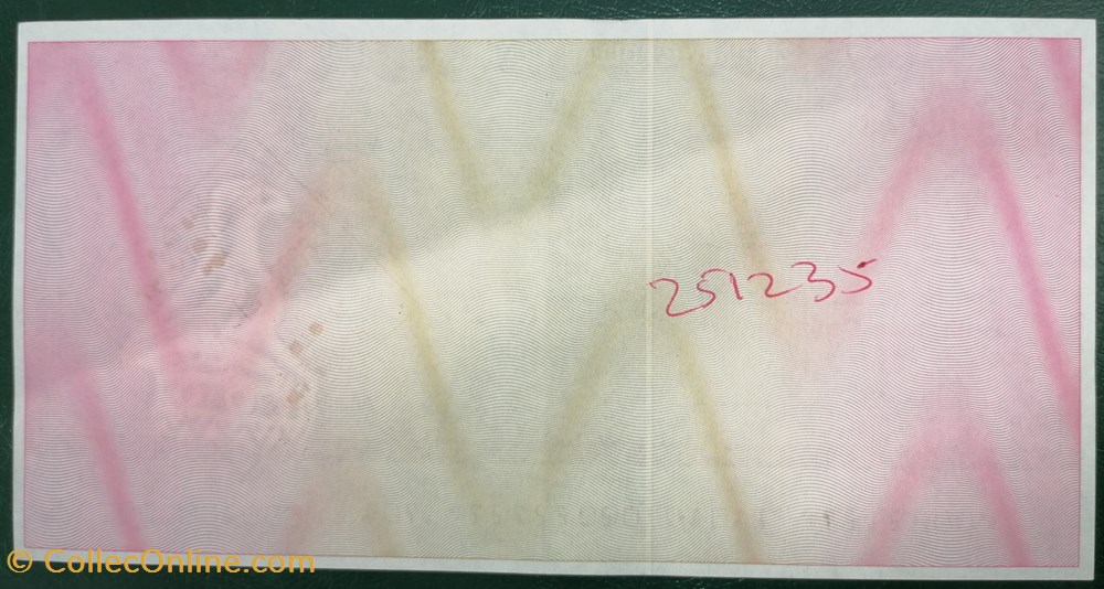 billet afrique zimbabwe p 020 100 000 dollars travellers cheque 2003