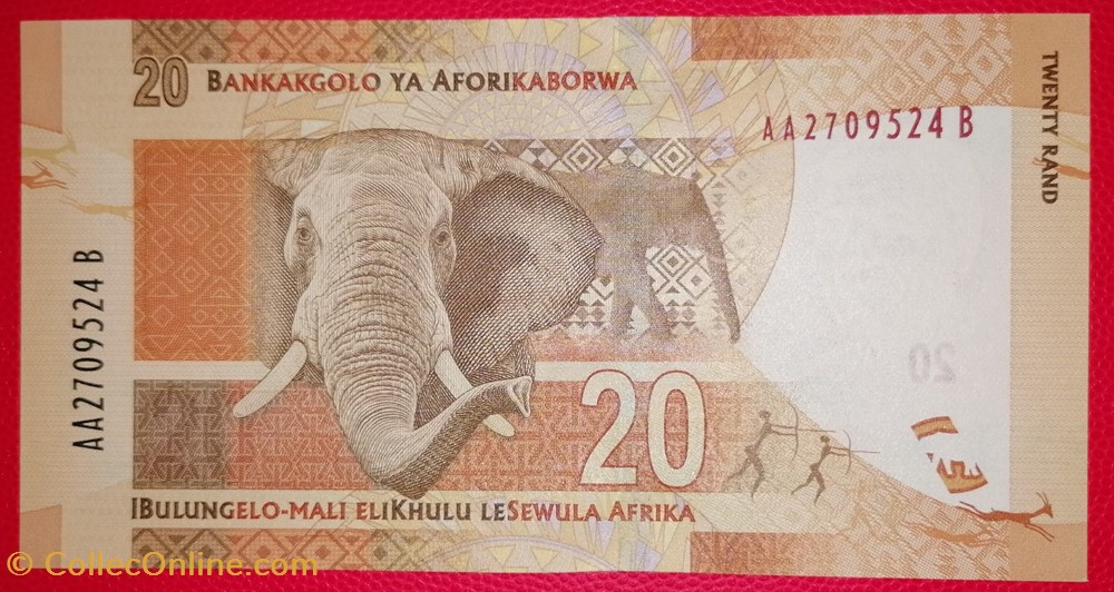 billets afrique du sud p 0134a 20 rand 2012