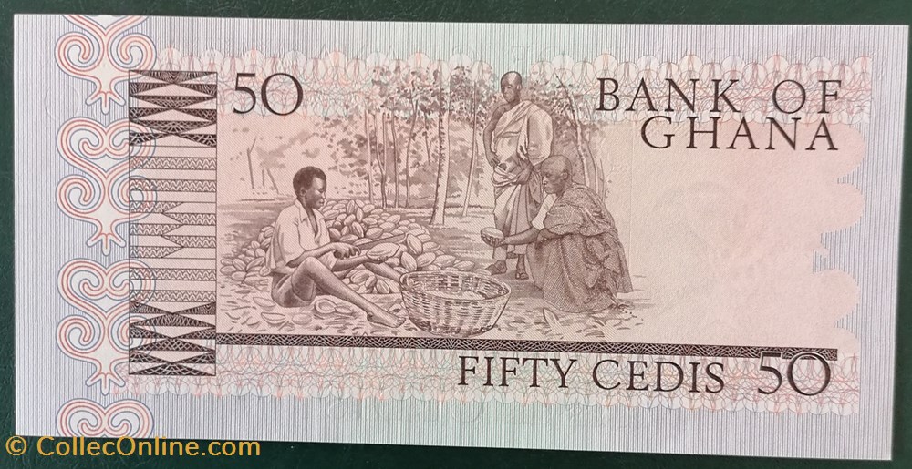 billets afrique ghana p 022b 50 cedis 1980