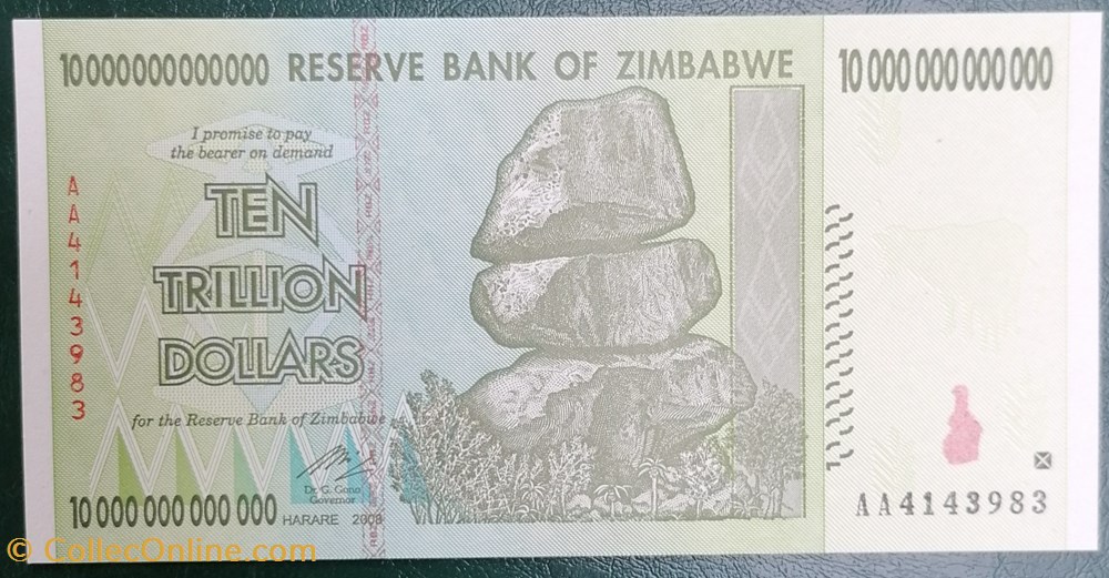 billet afrique zimbabwe p 088 10 trillion dollars 2008