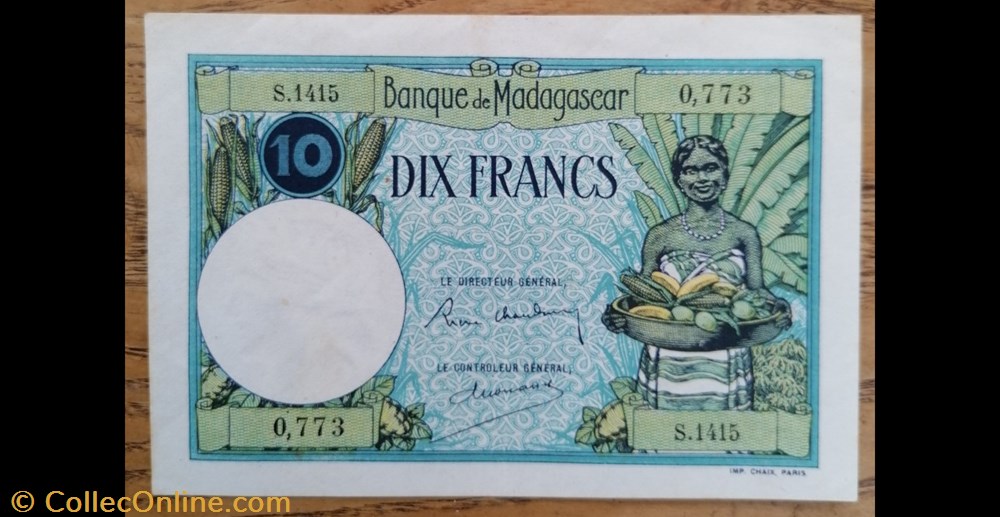 billet afrique madagascar p 036a 2 10 francs nd 1937