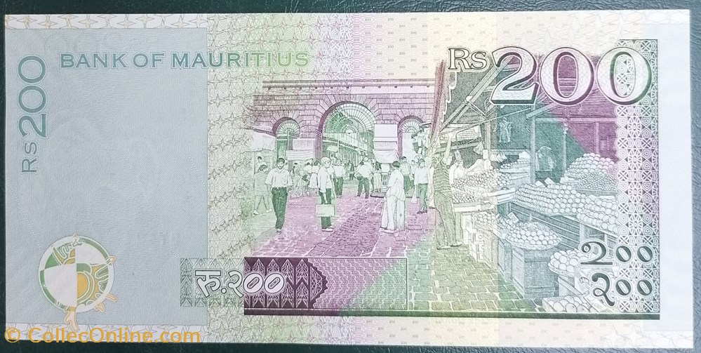 billet afrique ile maurice p 61b 200 rupees 2013
