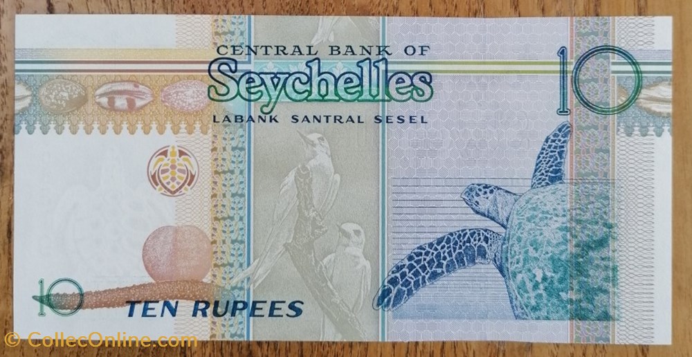 Seychelles P-036 10 rupees 1998 billet afrique seychelles p 036 10 rupees 1998