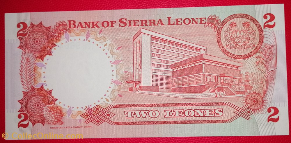 billets afrique guinee sierra leone p 06h 2 leones 1985