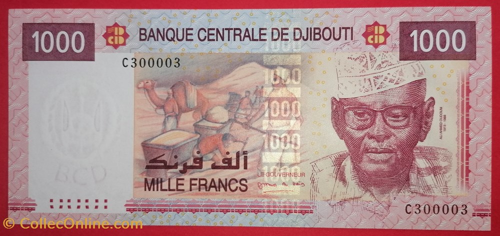 billets afrique djibouti p 042a 1000 francs 2005