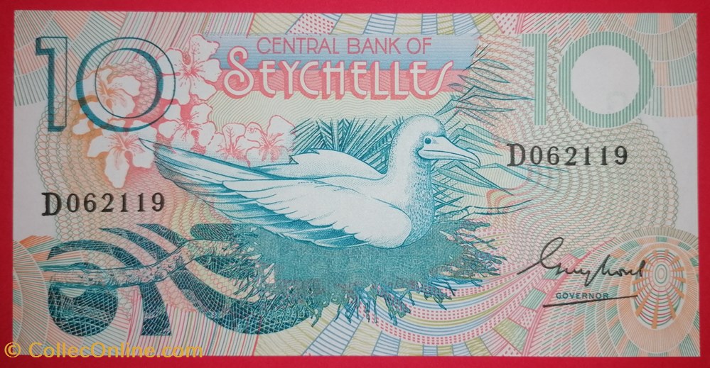 Seychelles P-028a 10 roupies 1983 billets afrique seychelles p 028a 10 roupies 1983