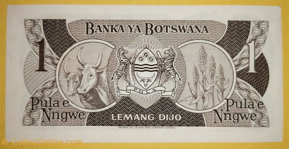 Botswana P-06a 1 Pula 1983 billets afrique botswana p 06a 1 pula 1983