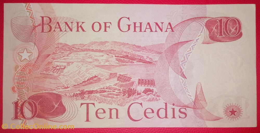 Ghana P-016f 10 cedis 1978 billets afrique ghana p 016f 10 cedis 1978