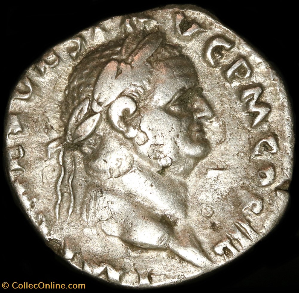 monnaie antique av jc ap romaine republicaine imperiale denier vespasien