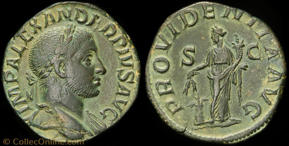 Sesterce - Alexandre Sévère monnaie antique av jc ap romaine sesterce alexandre severe