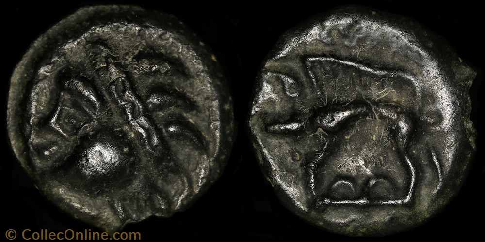 monnaie antique av jc ap gauloise potin au bandeau