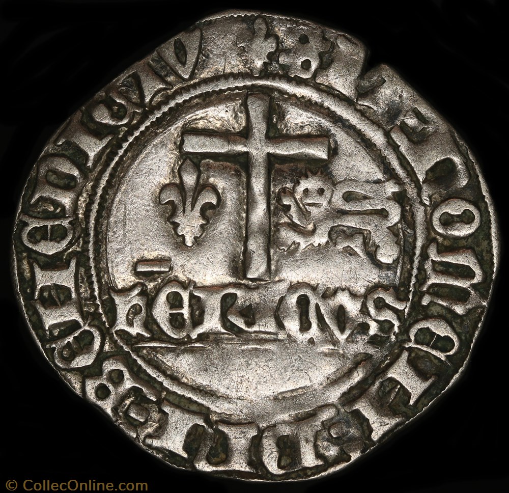 Blanc aux écus - Saint-Lô 2 monnaie france royale blanc aux ecus saint lo