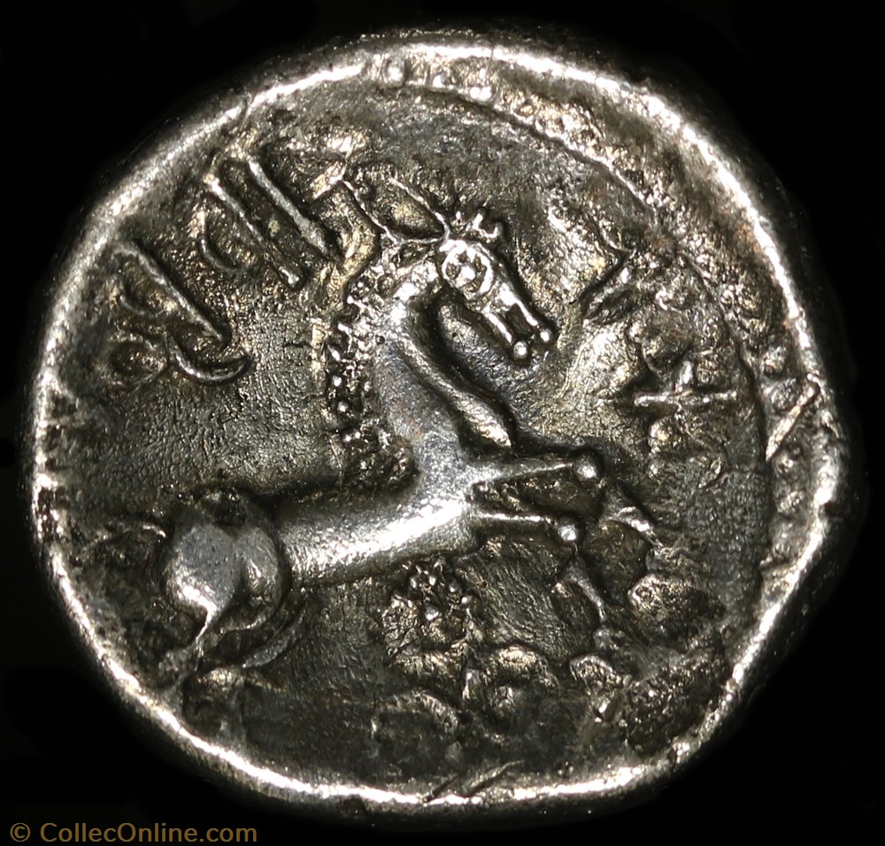 monnaie antique av jc ap gauloise denier nide alabrodiios