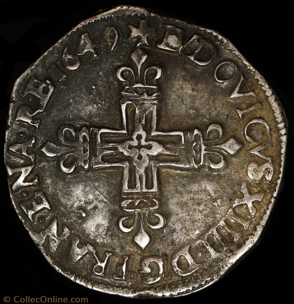 monnaie france royale quart ecu au marteau