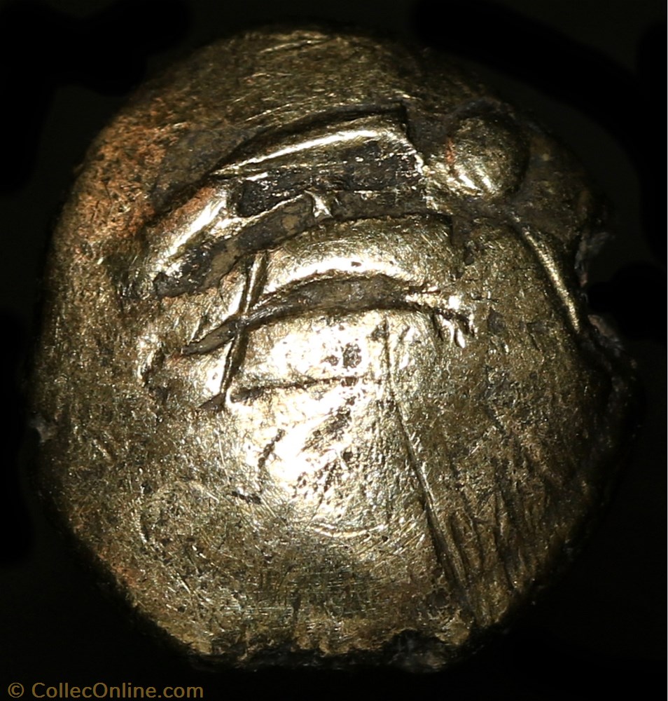 Quart de statère Cheval à gauche 3 monnaie antique av jc ap gauloise quart de statere cheval a gauche